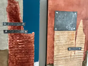 Ageeth Leemkuil - 3-luik compositie 158-159-160 – gemengde techniek – galerie werk – 45x45 cm kopen? Bied vanaf 45!