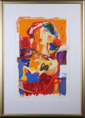 Marta Jedrysko - Zeefdruk, Pola - Ingelijst verkocht voor € 20!