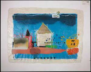 Theo Koster - Zeefdruk en collage, India I kopen? Bied vanaf 40!