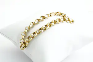 49 - Surinaamse 18 krt geel-gouden zg. "Jasseron" armband - glad model - massief kopen? Bied vanaf 870!