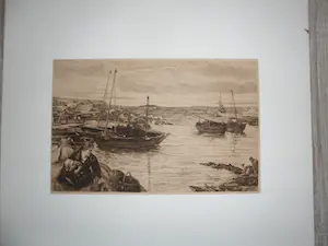 James Clarke Hook - Litho. Titel, "Home with the Tide kopen? Bied vanaf 15!