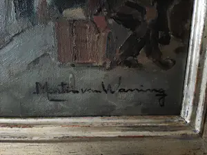 Martin van Waning - Havengezicht met zeilschepen kopen? Bied vanaf 1000!