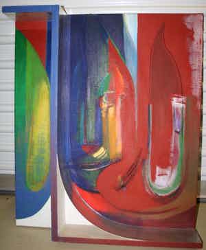 Ad van Hoof - Zonder titel verkocht voor € 50!