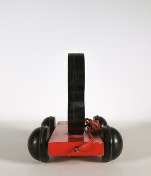 Keith Haring - Beschilderd houten Baby met trekkoord en wieltjes - Uitgevoerd door Vilac kopen? Bied vanaf 1!