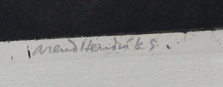 Arend Hendriks - Ets/Aquatint: Verlichte Martinitoren te Groningen kopen? Bied vanaf 75!