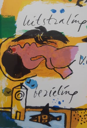 Corneille - " EXTASE " Grote zeefdruk met teksten door Simon Vinkenoog uit 1990 . kopen? Bied vanaf 325!