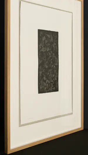 Sol LeWitt - ZELDZAAM, Ets met aquatint "Black & Gray #3" , prachtig ingelijst, 1991, GROOT kopen? Bied vanaf 2680!