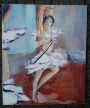 Niet of onleesbaar gesigneerd - Danseres. Monogram. kopen? Bied vanaf 10!