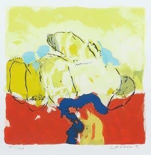 Henk van Vessem - Zeefdruk, Zonder titel - Ingelijst kopen? Bied vanaf 1!