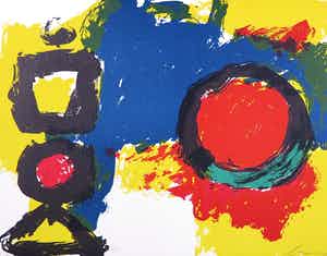 Eugene Brands - Litho, Zonder titel verkocht voor € 1!