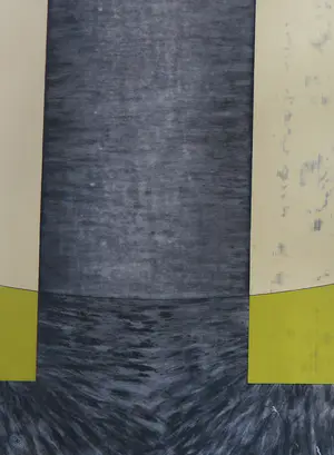 Jean van Wijk - Drieluik, Cadens over gele cirkel (Zeer groot) kopen? Bied vanaf 100!