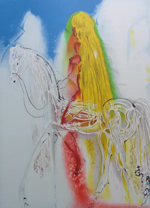 AcheterSalvador Dali - LES CHEVAUX DE DALI / KLEURLITHO / 56x36cm / DROOGSTEMPEL / 1983? Enchérissez de 45!