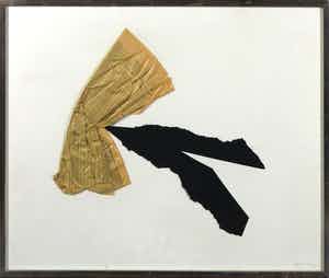 Tjeng Sit Oey - Collage, Zonder titel - Ingelijst verkocht voor € 50!