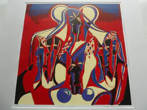 Maartje Wijngaarden - Zeefdruk, titel : 'Face to Face' kopen? Bied vanaf 40!