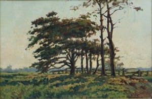 Bernardus Franciscus Coesel - maroufle (olieverf op doek op paneel) - landschap kopen? Bied vanaf 195!