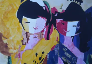 Martine Jacobs - Print Origamigirls kopen? Bied vanaf 1!