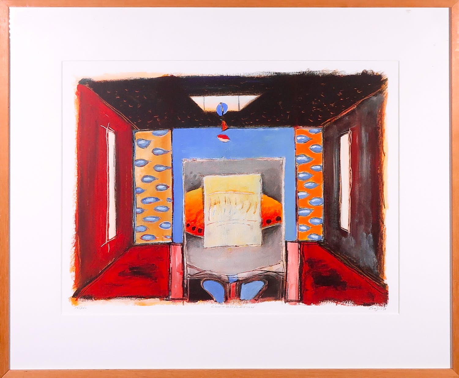 Cor de Jong - Zeefdruk, Contemplation - Ingelijst kopen? Bied vanaf 1!