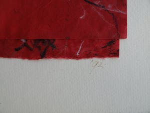 Maggy Voorsluys-Gomez - Collage en acrylverf , “Hiroshima” – ingelijst - 1992 kopen? Bied vanaf 50!