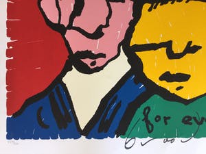 Herman Brood - Herman Brood - Originele handgesigneerde zeefdruk - For Ever kopen? Bied vanaf 300!