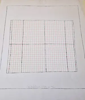 Cees Andriessen - in 1973 gemaakte Zeefdruk en Blinddruk "zwart in rood raster" bep. oplage (100) kaufen? Bieten Sie von 46!