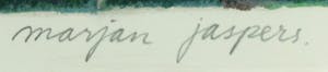 Marjan Jaspers - Zeefdruk, Klaprozen-Ingelijst kopen? Bied vanaf 1!