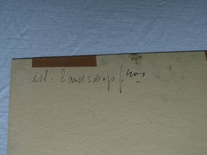 Piet Snel - Acrylverf en pastel , Surrealistisch landschap - 1965 kopen? Bied vanaf 40!