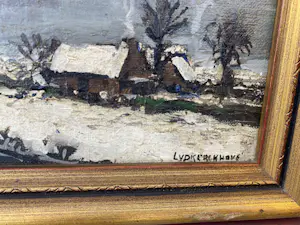 Leo Vandekerckhove - Winterlandschap langs de Leie kopen? Bied vanaf 40!