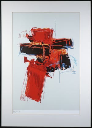 Arty Grimm - Zeefdruk, Zonder titel - Ingelijst kopen? Bied vanaf 60!