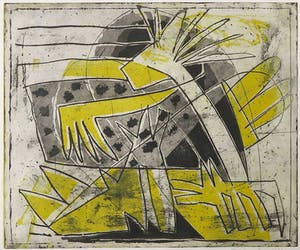 Wim Zurne - Ets, Zonder titel - Ingelijst kopen? Bied vanaf 40!