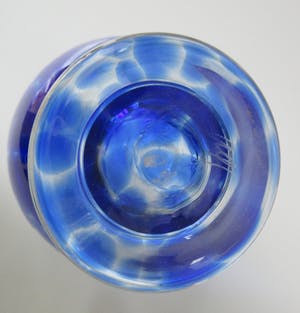 Niet of onleesbaar gesigneerd - Twee Studio Glazen vazen (2) kopen? Bied vanaf 10!