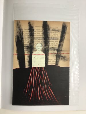 Dianne Bakker - Linosnede 'De dood' 2012 - Plus boek Biblioteca (Luxe ed.) 2014 kopen? Bied vanaf 225!