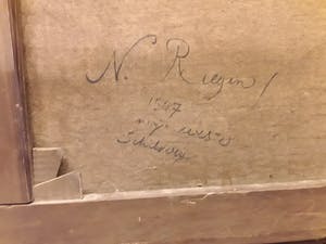 Nicolaas Riegen - Havenhoofd met klipper kopen? Bied vanaf 800!