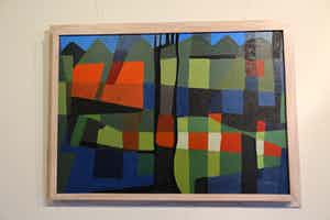 Juul Neumann - Geabstraheerd landschap verkocht voor € 300!
