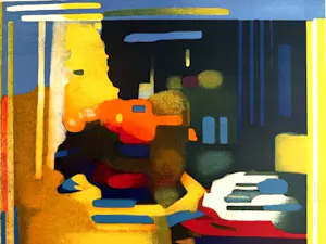 Roland Bierge - Lithographie d'art abstrait kopen? Bied vanaf 140!
