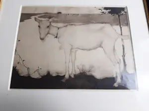 Jan Mankes - Originele Heliogravure Geit bij het Meer 1923 kopen? Bied vanaf 120!