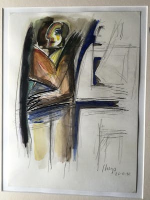 Yvan Theys - aquarel/tekening kopen? Bied vanaf 225!