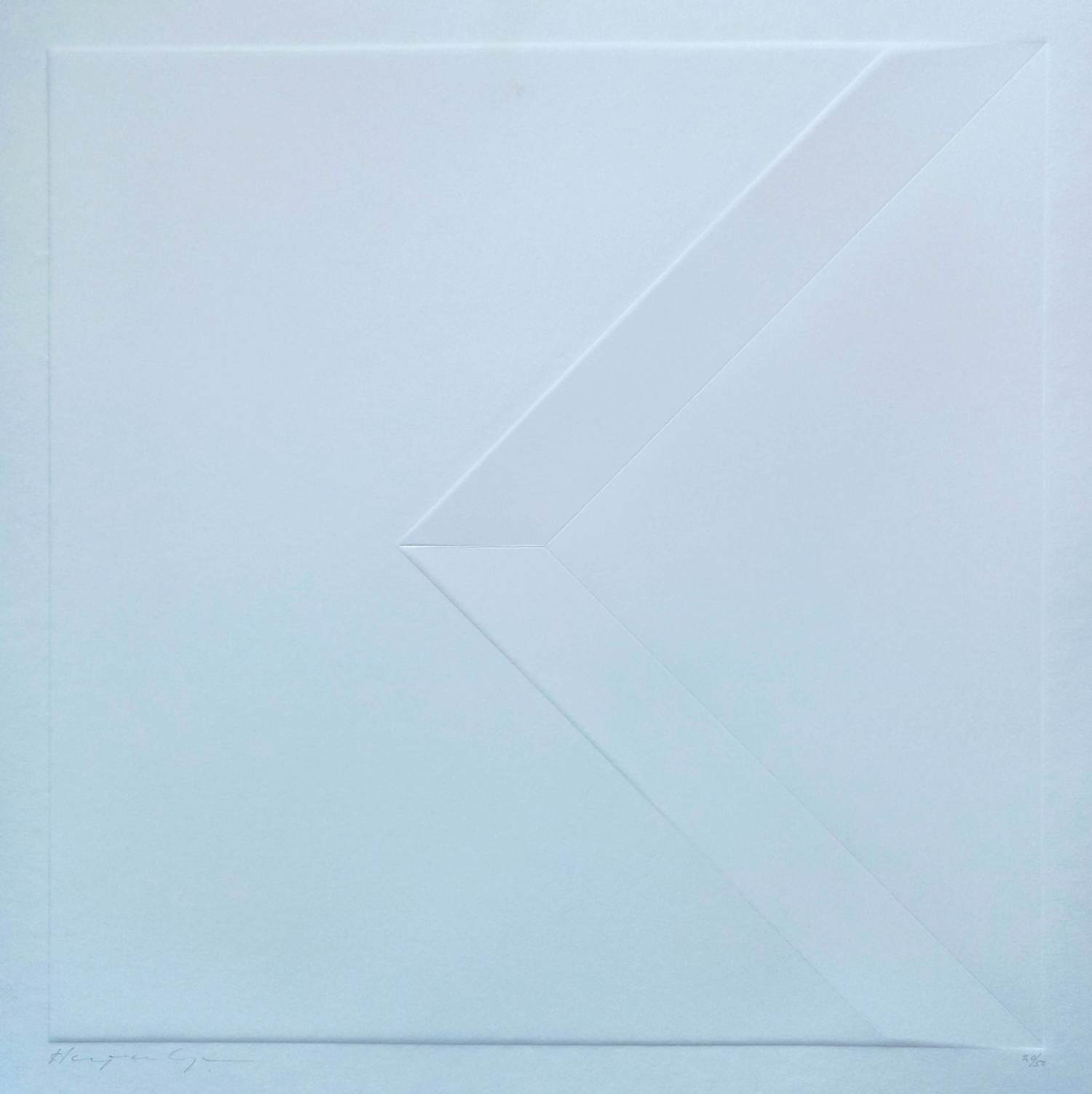 Harry van Kuyk - Geometrische compositie, reliëfdruk kopen? Bied vanaf 195!