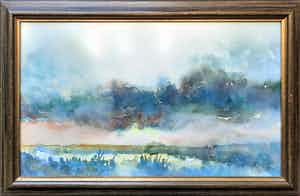 Theo Blankestijn - aquarel - Noord-Hollandse polder - 21036 verkocht voor € 75!