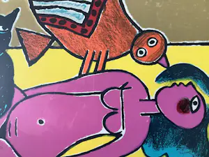 Corneille - Au Soleil avec Oiseau et chat kopen? Bied vanaf 365!