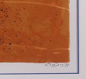 Cor de Jong - Zeefdruk, Het voorteken - Ingelijst kopen? Bied vanaf 20!