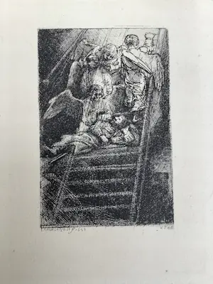 Rembrandt van Rijn - 9 etsen uit Rembrandt Bijbel kopen? Bied vanaf 100!