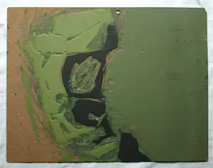 Fon Klement - 3 beschilderde hardboard platen, gebruikt als drukplaten voor de drukpers kopen? Bied vanaf 1!