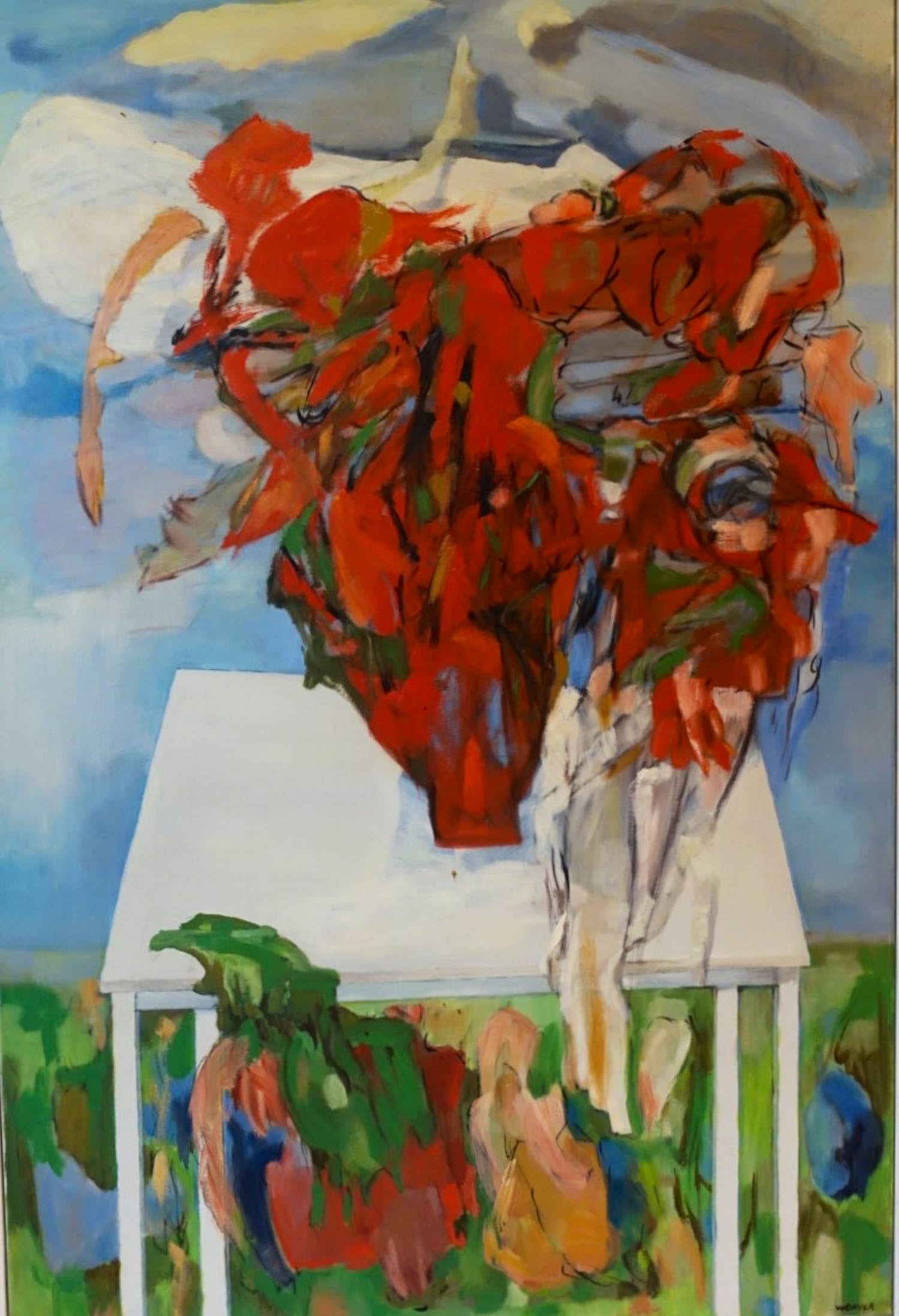 Mette Bauer - Boeket op tafel verkocht voor € 50!