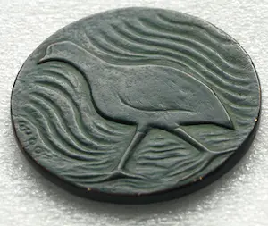 Barbara de Clercq - Grote bronzen penning , Koeten – 2000 – Ø 9½ cm. kopen? Bied vanaf 50!