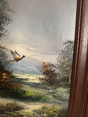 Jan Koning - Olieverfschilderij J. de Keining Fazant Vliegend 80 cm hoog kopen? Bied vanaf 20!