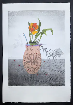 Jurgen Schneider - gisteren wordt het beter - complete set met drie handgekl. etsen, doos, tekst kopen? Bied vanaf 159!