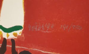 Jan Roede - Zeefdruk " Rije, rije, rije in een wagentje ". kopen? Bied vanaf 110!