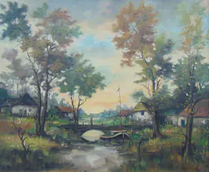 Chris Verbeek - Hollands landschap kaufen? Bieten Sie von 125!