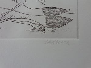 Lex Metz - MENS-VISSEN / ZW-W ETS / 37x53cm / SIG kopen? Bied vanaf 10!