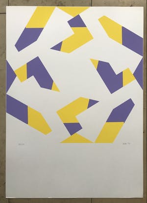 Niet of onleesbaar gesigneerd - D. MILLS - Gesigneerde zeefdruk - 1974 - 144/150 kopen? Bied vanaf 1!